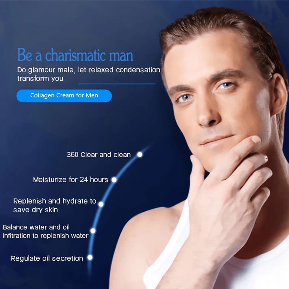 Crème anti-rides pour homme, raffermissante, hydratante, pour le visage et le cou, rétinol, traitement anti-âge