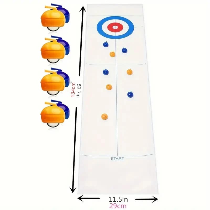 Le jeu de curling de table convient aux adolescents ou aux adultes