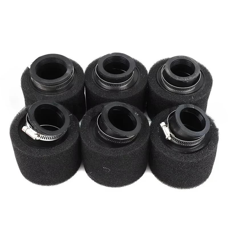 Filtre à Air en mousse 35mm 38mm 42mm 45mm 48mm 50mm 60mm, éponge nettoyante pour cyclomoteur, Scooter, Dirt Pit Bike, moto, noir et rouge