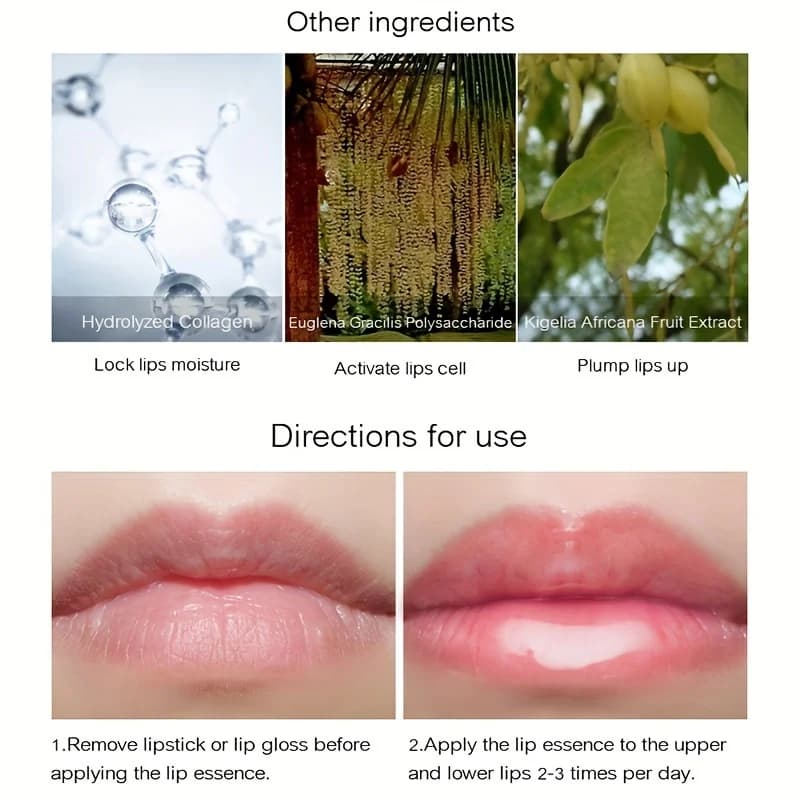 Brillant repulpant pour les lèvres hydratant durable à volume extrême - Formule d'huile minérale nutritive rehausseur de lèvres maquillage liquide lèvres plus pleines
