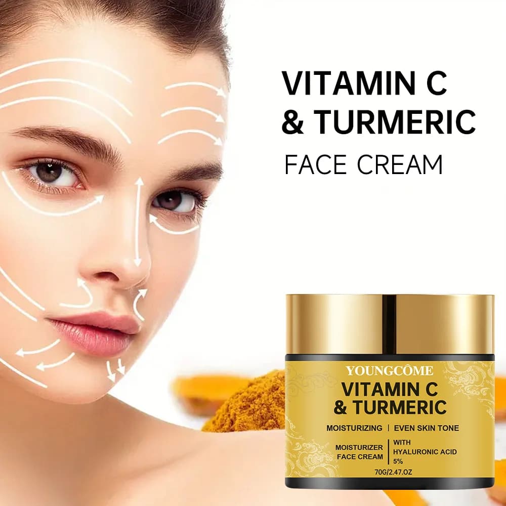 Curcuma vitamine C crème pour le visage rétinol hydratant raffermissant hyaluronique éclaircissant réparateur lisse soins de la peau crèmes blanchissantes