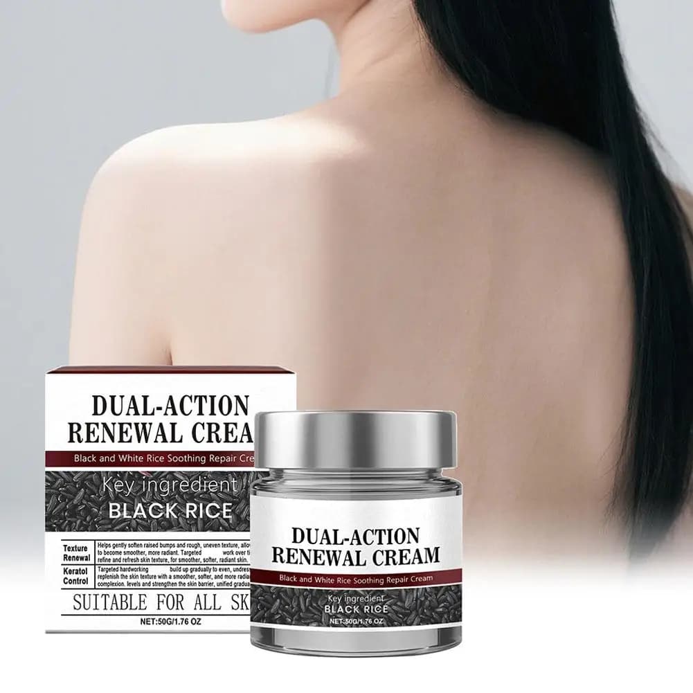 Crème hydratante au riz noir réparatrice apaisante pour peaux sèches et sensibles renouvellement de barrière d'hydratation douce et Non irritante
