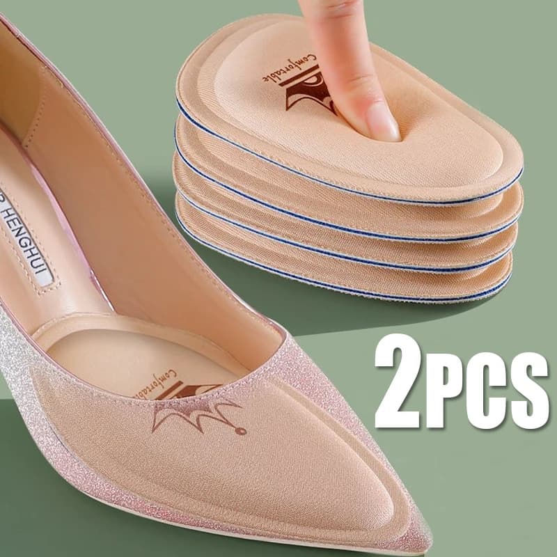 Femmes avant-pied coussinet soulagement de la douleur insérer demi-taille semelles antidérapantes coussin chaussure respirant absorbant la transpiration coussinets pour chaussures