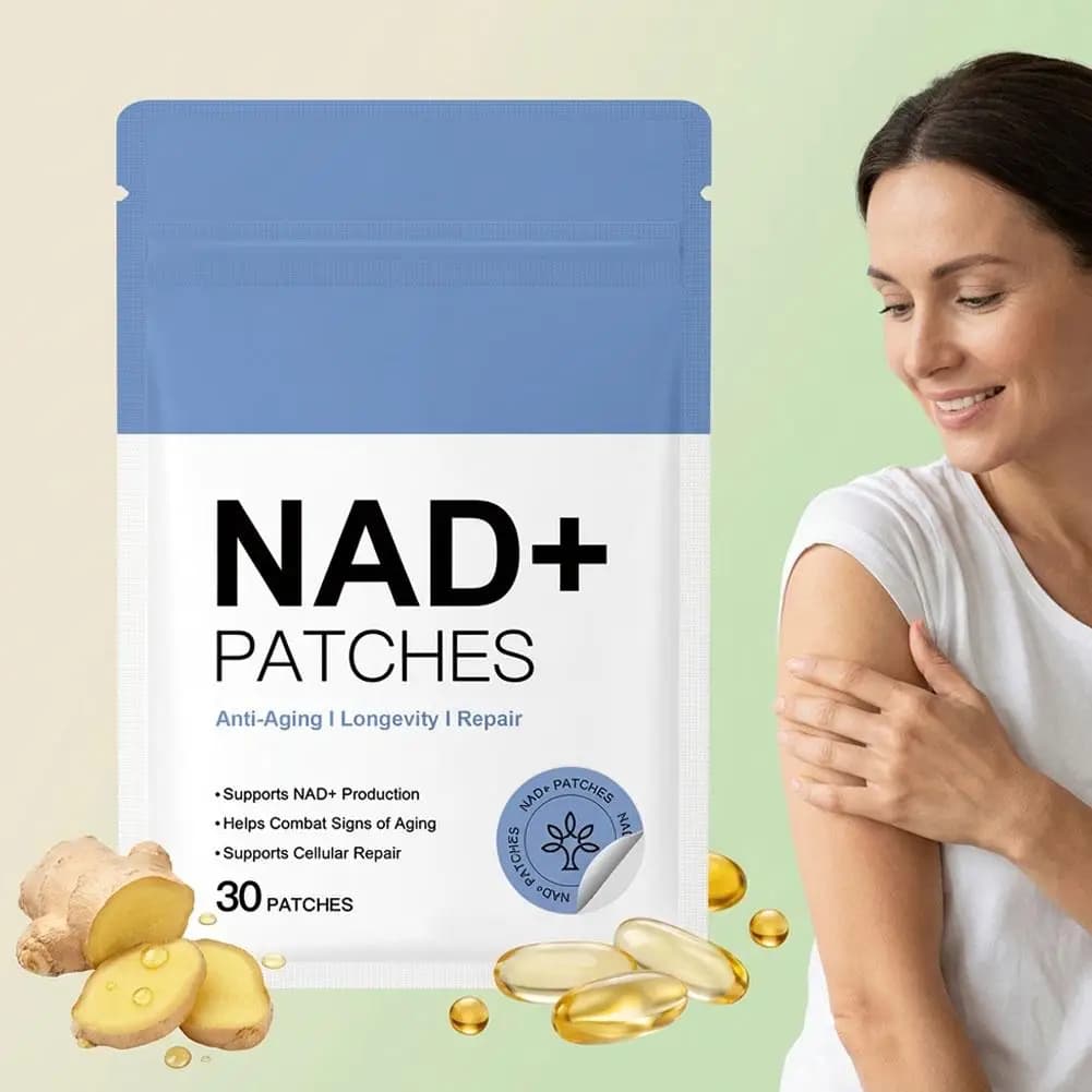 Patchs énergétiques transdermiques NAD+ 1/3/5/10 pièces, combattent les signes du vieillissement, favorisent la production de NAD, améliorent la réparation cellulaire pour une meilleure santé globale