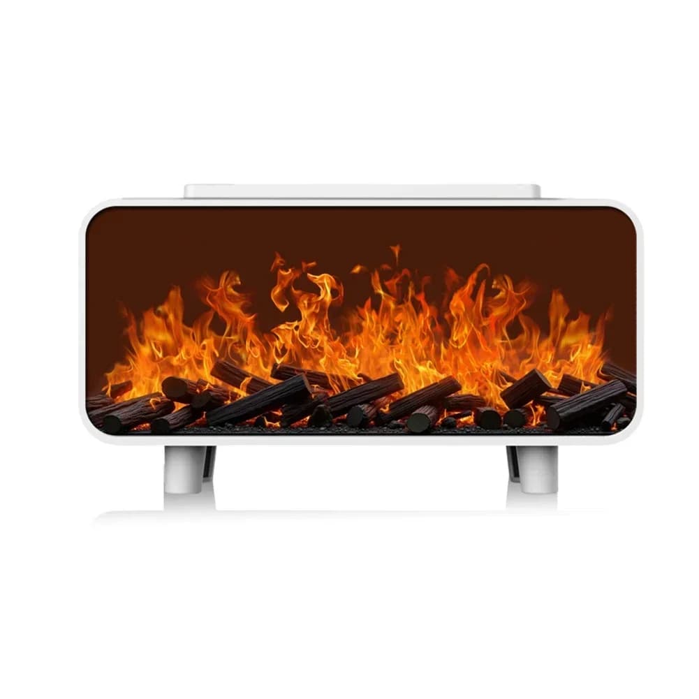 Diffuseur d'huiles essentielles de flamme de cheminée avec humidificateur, lumières LED à couleur changeante, arrêt automatique sûr pour la maison