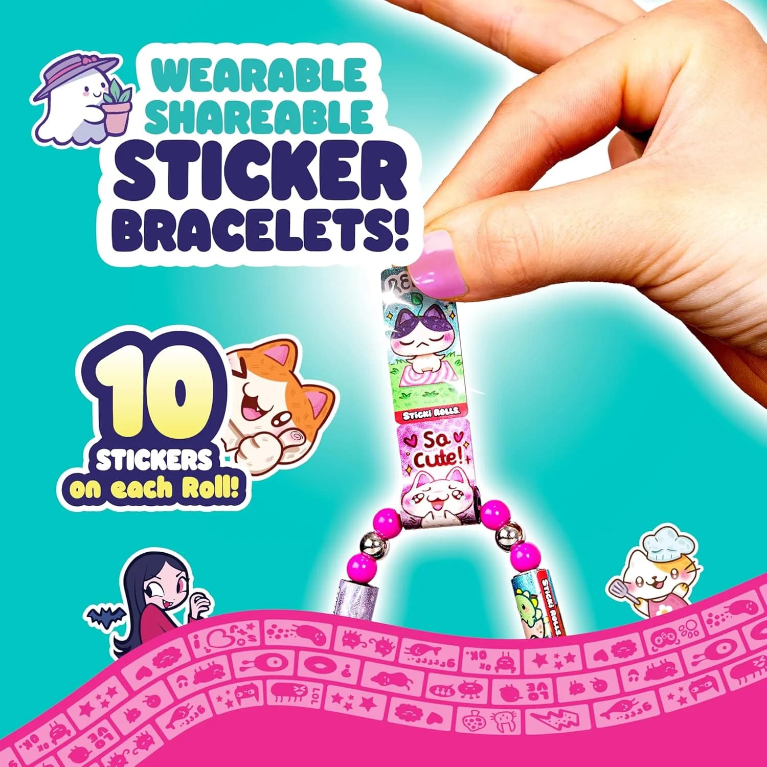 STICKI Rolls Sticki Station - Le kit de bijoux autocollants originaux