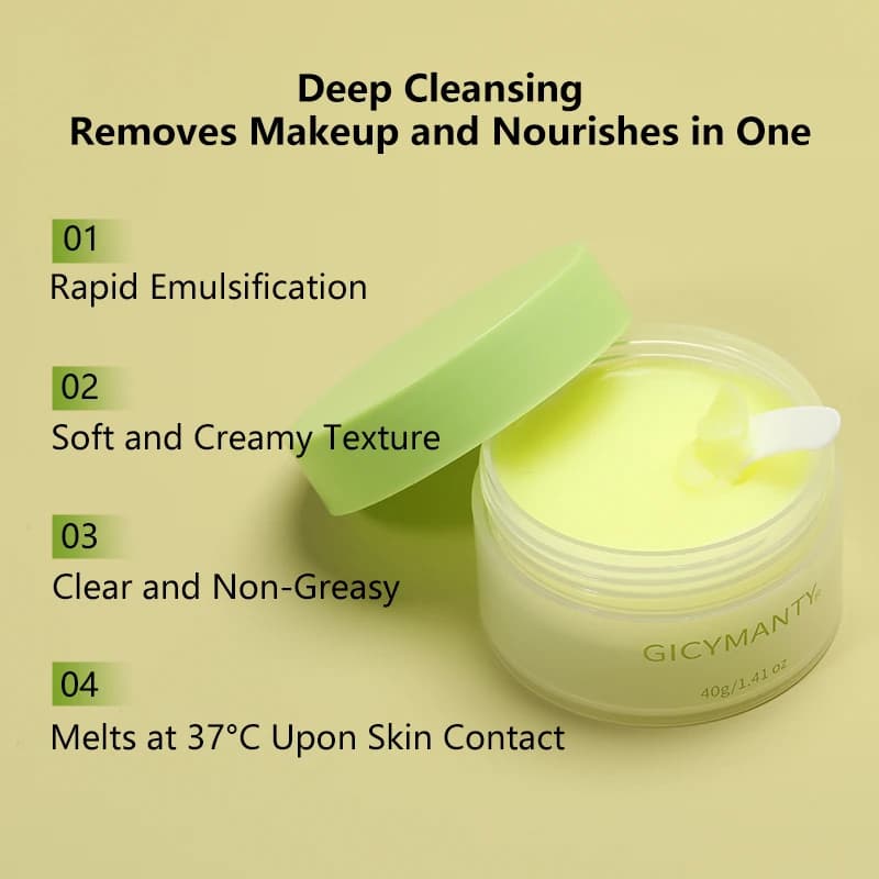 Crème démaquillante qui nettoie en profondeur le visage, les yeux et les lèvres avec une huile démaquillante douce et non irritante.