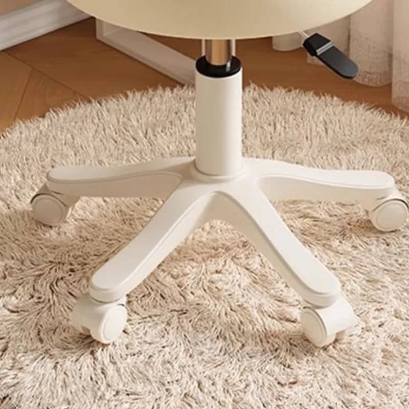 360 °   Chaise rotative tabouret de maquillage chambre coiffeuse chaise hauteur réglable avec roues dossier chaises chaise en cuir