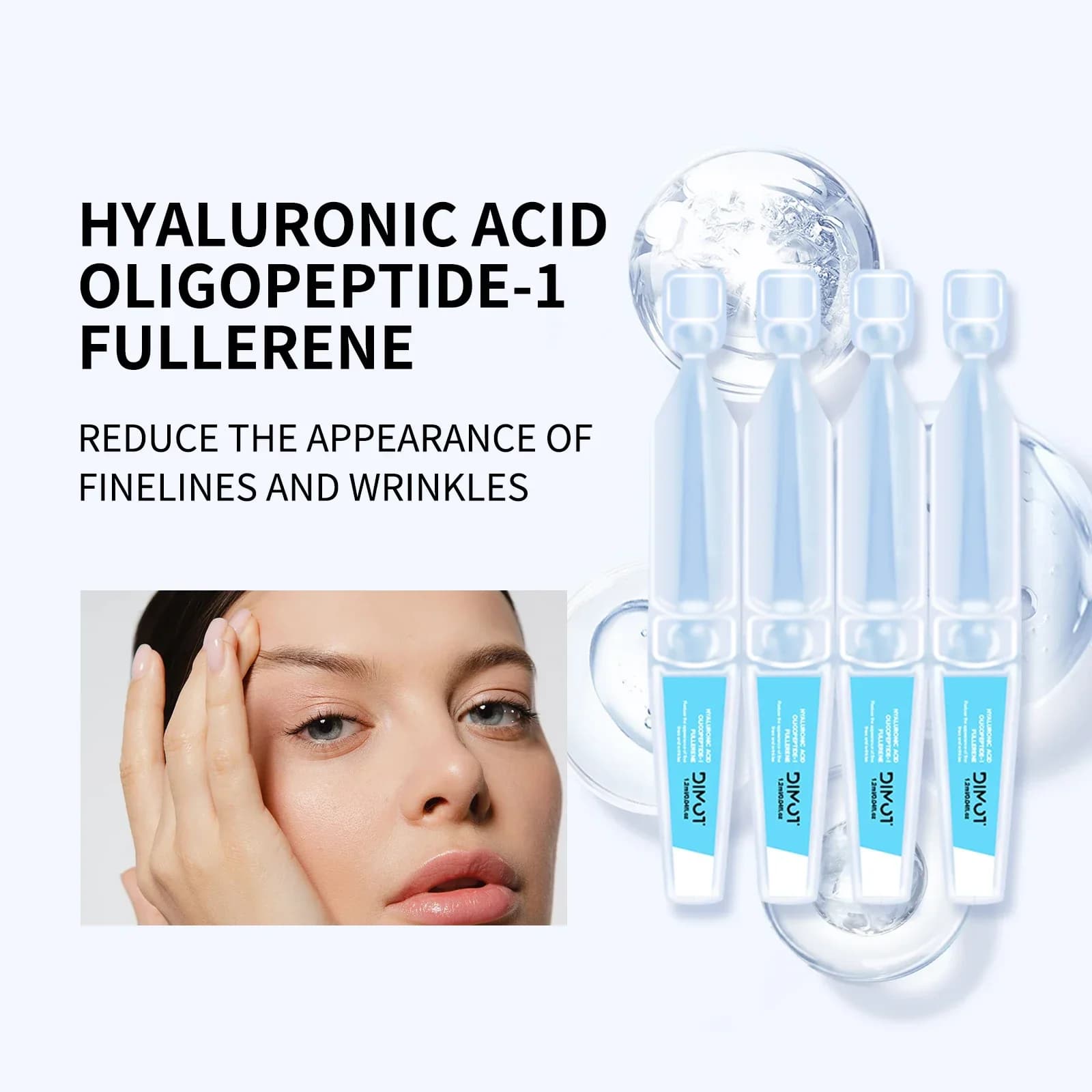 30 bouteilles de sérum à l'acide hyaluronique 3% - Anti-âge, alimentation en profondeur, PFC, collagène. Minceur, blanchissant, lifting et raffermissant du visage.
