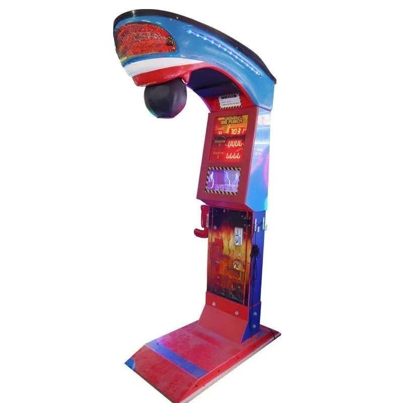Machine d'arcade de boxe personnalisée à monnayeur avec code QR