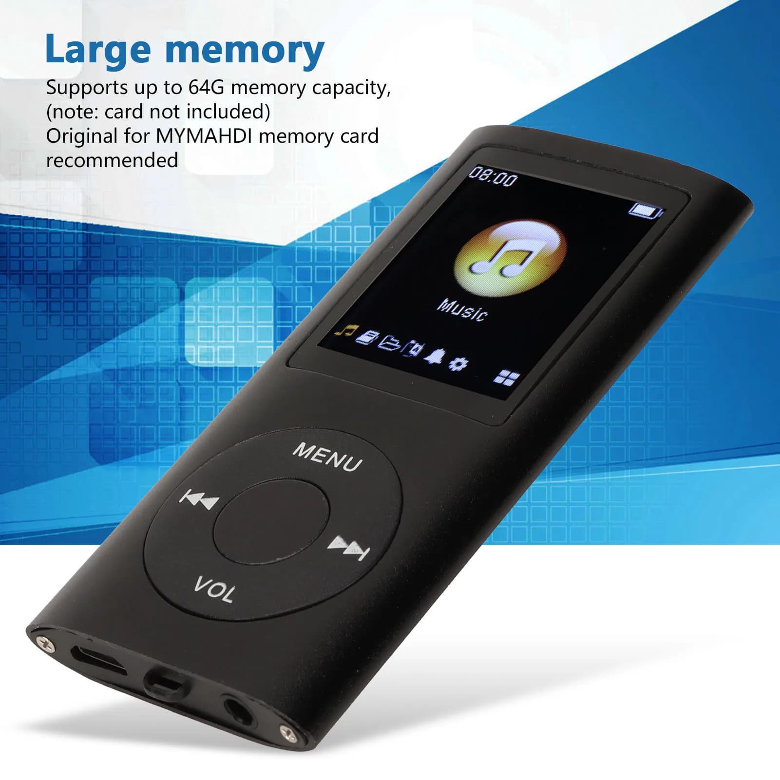 Lecteur MP3 en alliage d'aluminium