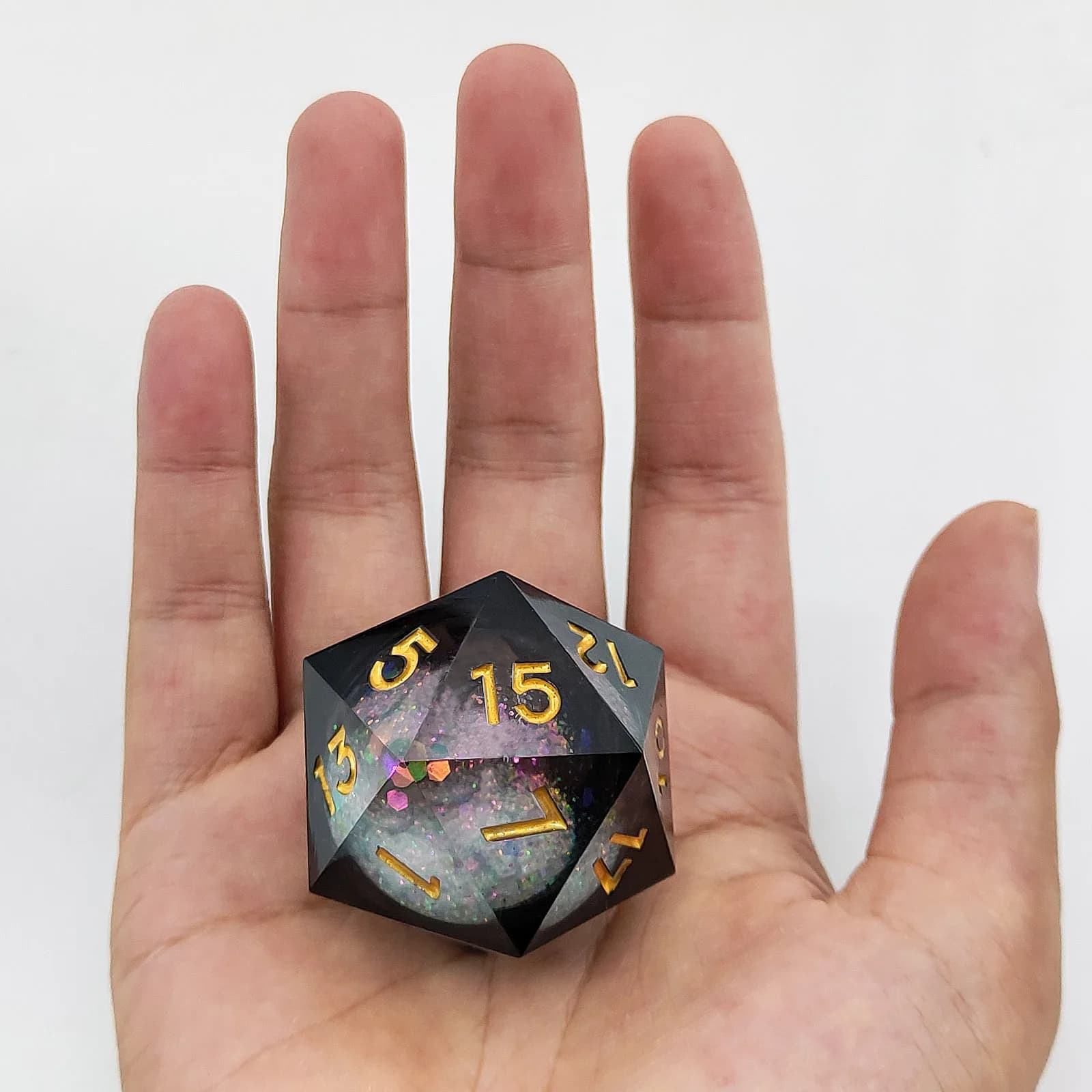Dés de sable mouvant en résine à 20 faces, noyau liquide de 35mm, DND donjons et Dragons TRPG, jeu de société D20