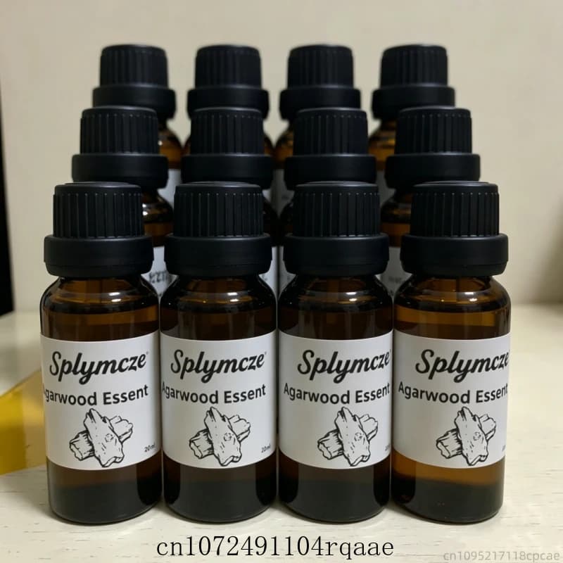 2 ml/flacon Huile Essentielle Pure d'Oud du Cambodge Authentique Naturelle pour Soulagement, Purification, Guérison, Méditation, Parfum Fait Main