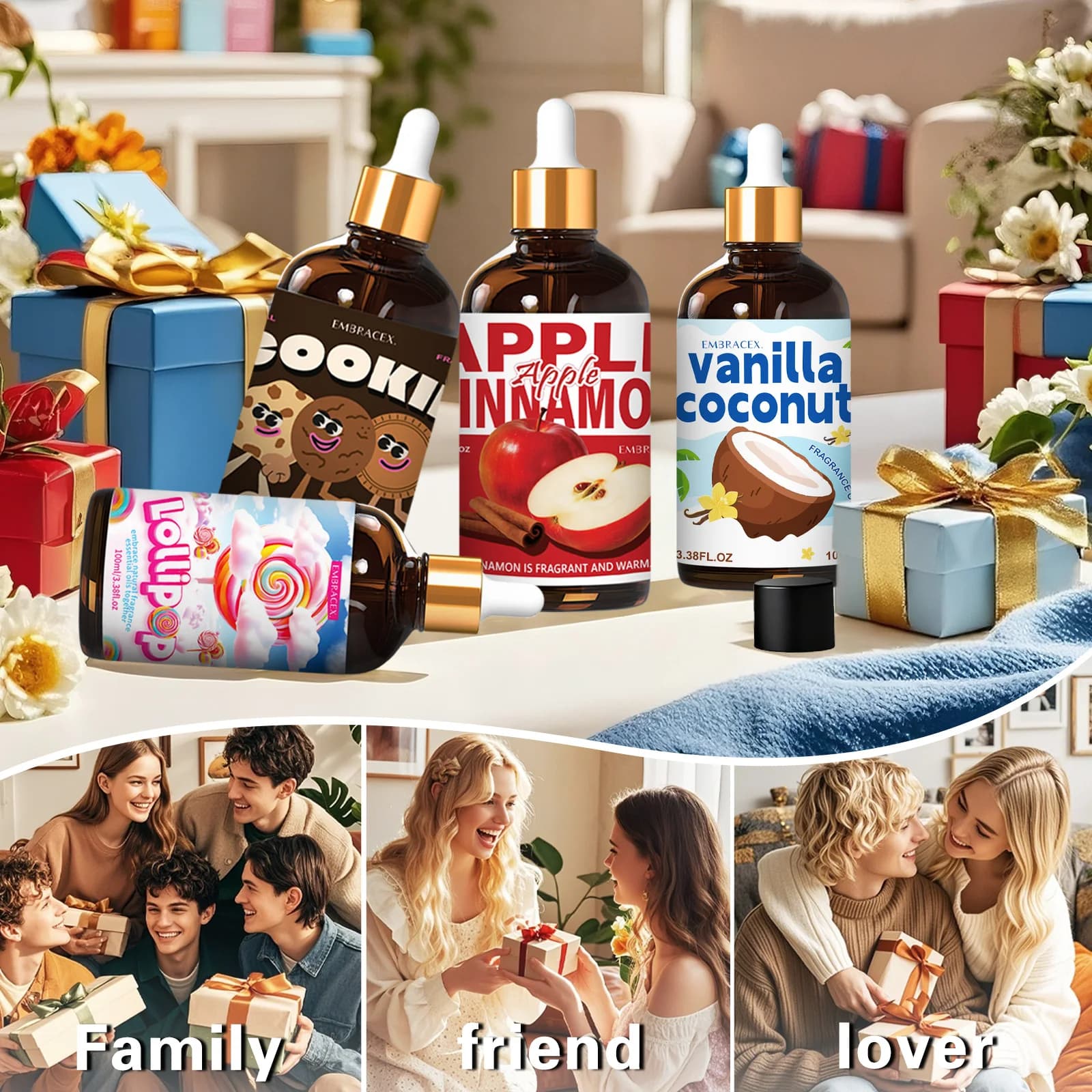 Huile essentielle de café 100 ml, huiles essentielles de qualité supérieure pour offrir en cadeau à des amis, aromathérapie