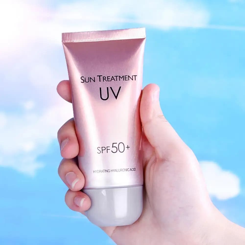 Crème solaire douce et Non irritante, 60g, haute Protection, contrôle du sébum, hydrate, calme, Anti-coup de soleil, soins pour la peau, SPF 50 +