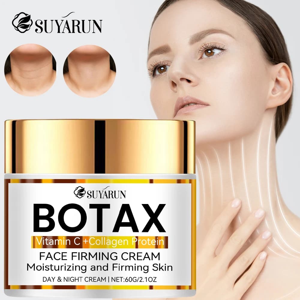 SUYARUN Crème visage anti-âge professionnelle Botax |   Formule de réduction des rides et de raffermissement de la peau |   Ingrédients naturels.
