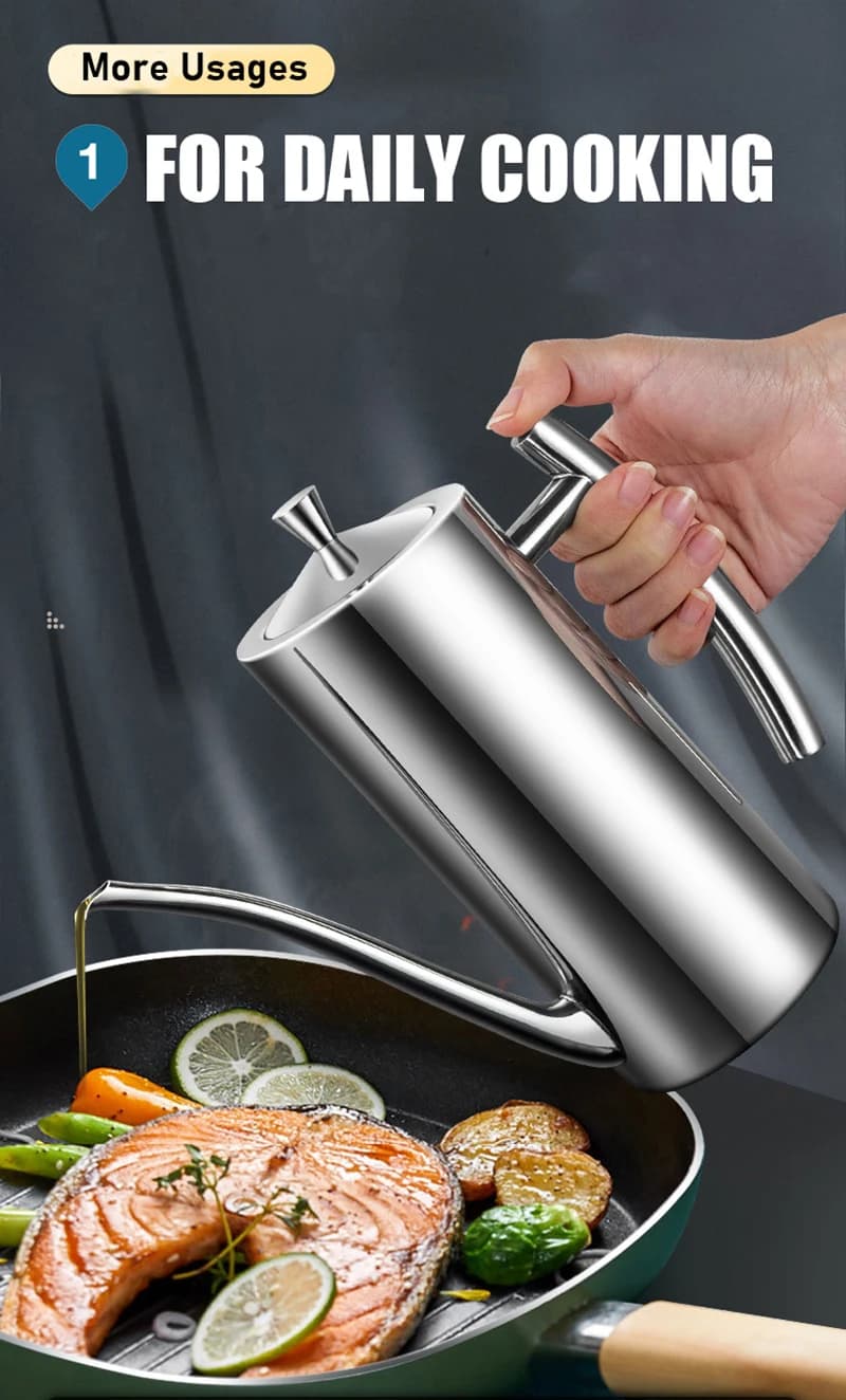 Distributeur d'huile en acier inoxydable SUS304