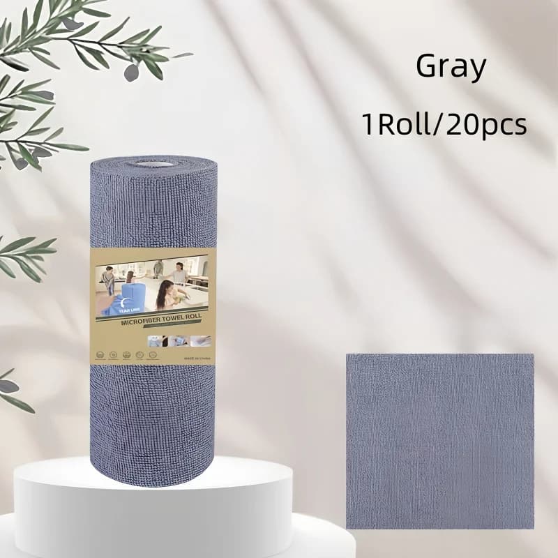 1 rouleau de torchons de cuisine, longueur totale de 4 m, adapté au salon, à la chambre à coucher, aux fournitures de nettoyage de cuisine.