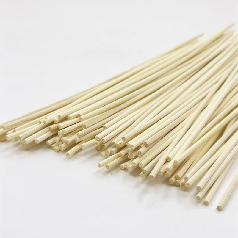 100 pièces de bâtons de remplacement de diffuseur de roseau de 3mm, bâtons d'évaporation de bouteille d'arôme de rotin, bâtons de recharge de diffuseur d'arôme de rotin de bois naturel d'huile essenti