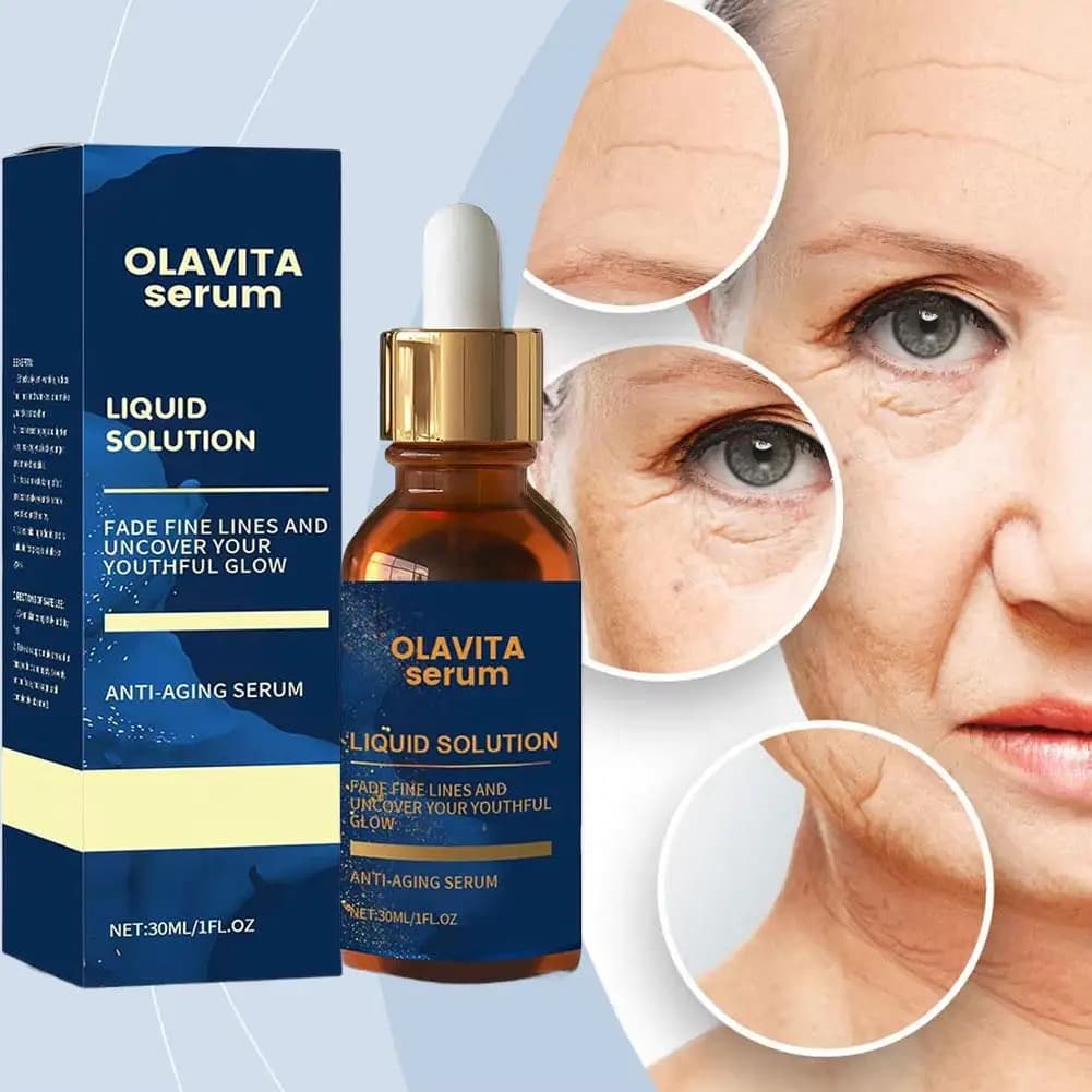 Sérum liquide pour le visage, Solution Anti-vieillissement, améliore la Production du collagène cutané, diminue les ridules et les rides pour une lueur jeune