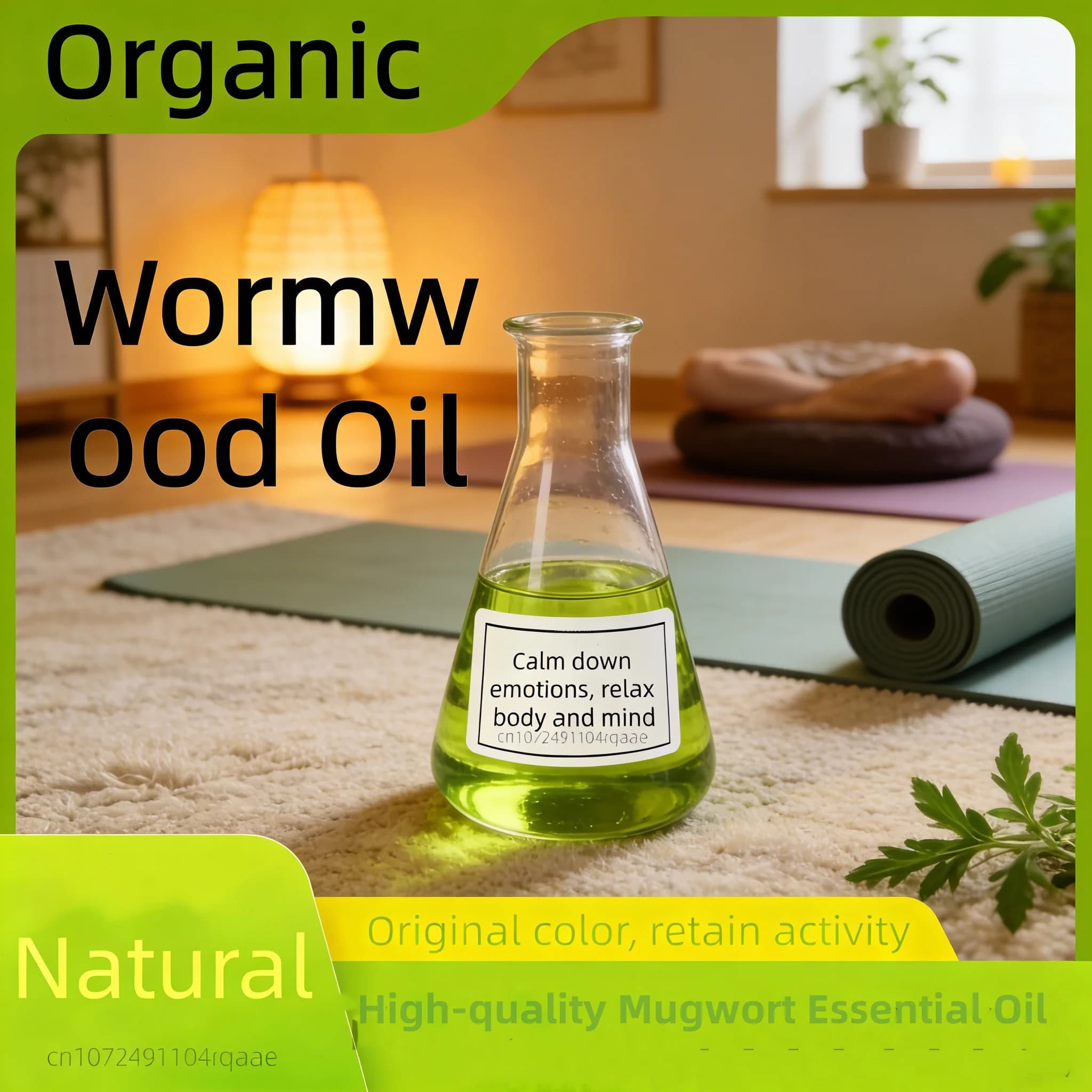 Encens sacré biologique de qualité supérieure |   Huile d'Armoise, Neem, Lotus Bleu et Oud |   Aromathérapie pour la méditation, le yoga et la fragrance d'ambiance