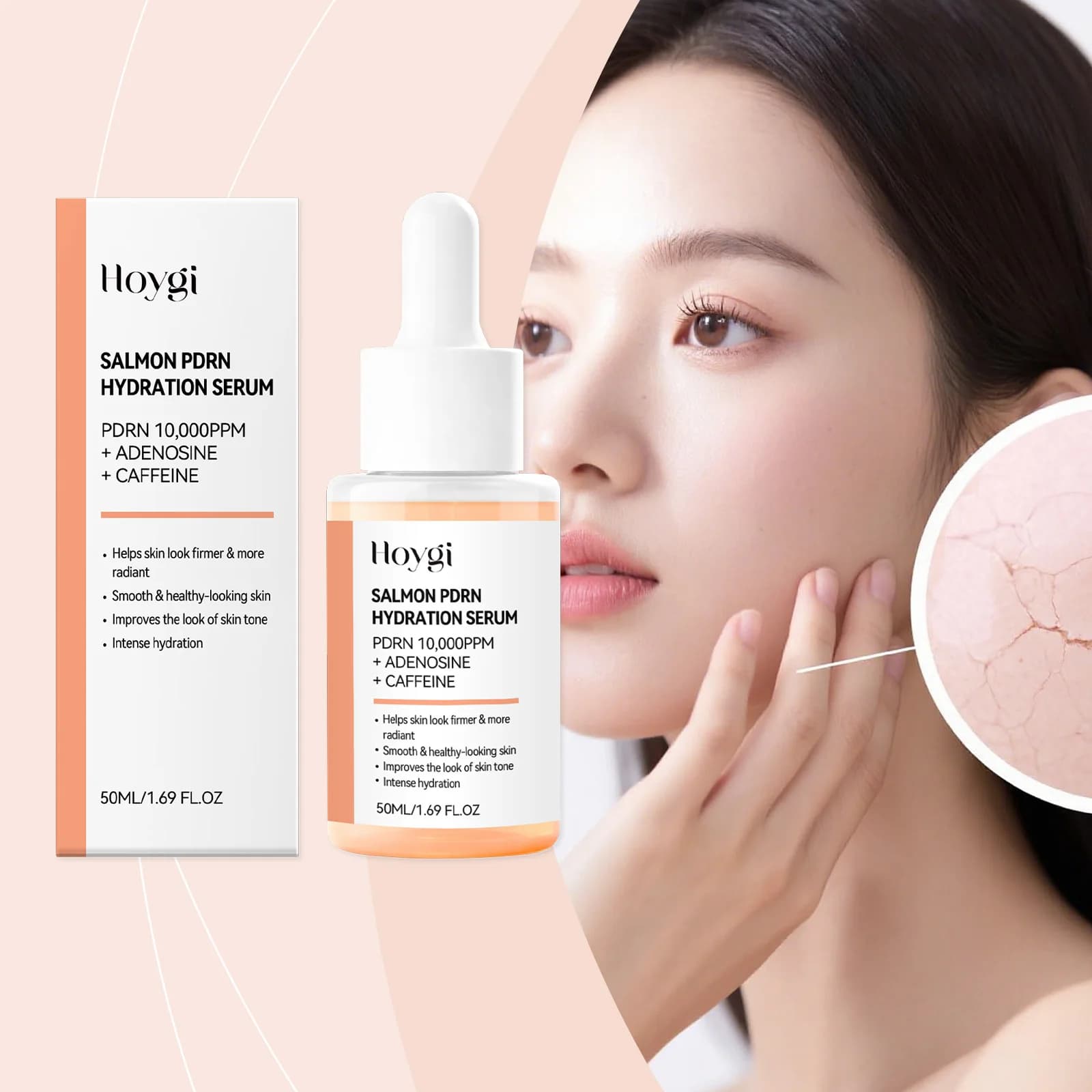 Essence faciale au saumon - Hydrate la peau du visage