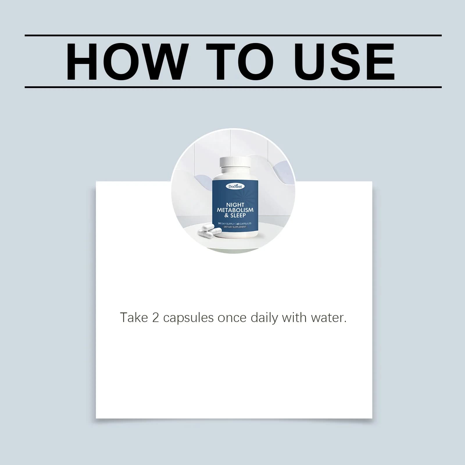 Capsules DOCTEAT pour le sommeil : Augmentent la somnolence, améliorent la qualité du sommeil, stimulent le métabolisme, ajustent les habitudes quotidiennes, capsules nutritionnelles