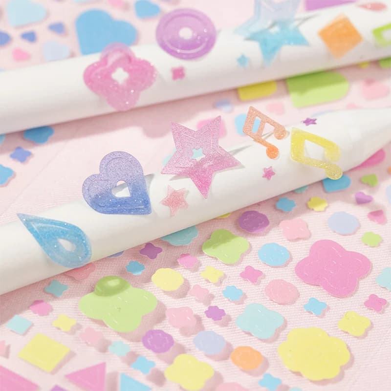 Ruban adhésif décoratif Kawaii Washi Star River Roll Series 50mm * 2m pour carnet créatif, décoration DIY, matériel de base pour scrapbooking