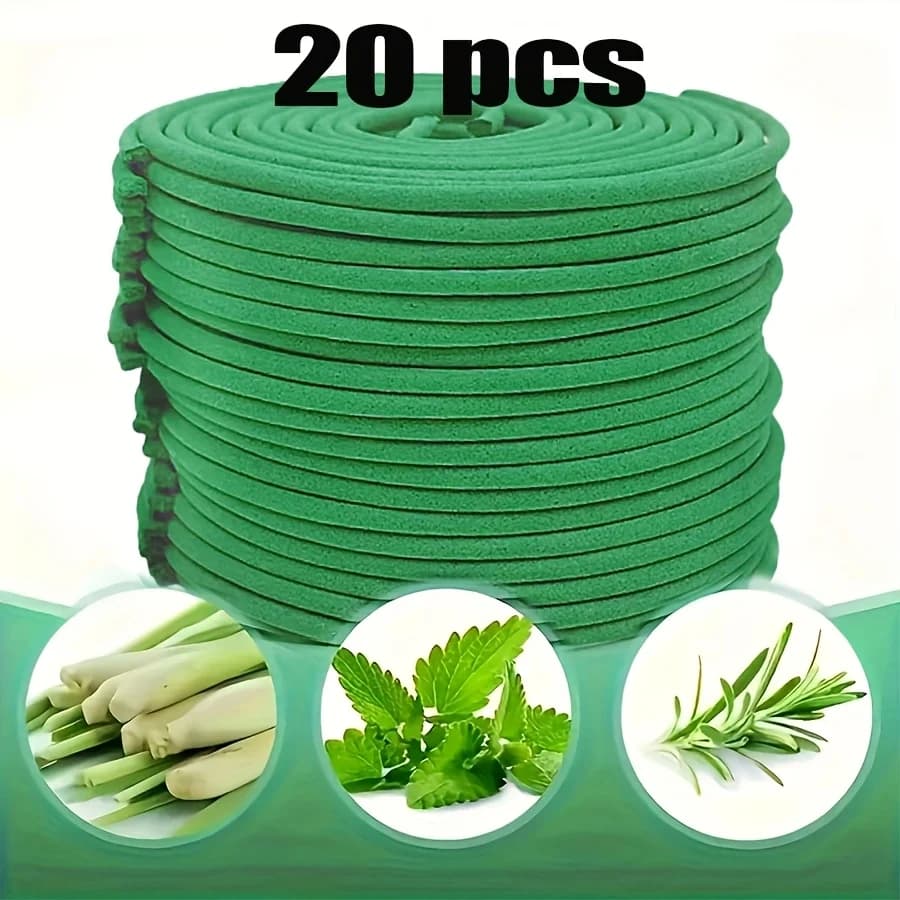 Parfum naturel de citronnelle 20/40 pièces bobines d'encens