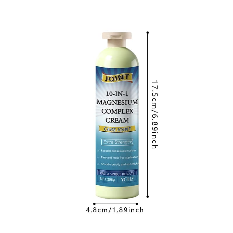 Crème musculaire au magnésium, adaptée au soin des pieds, des jambes, des mains et des bras, hydratation de la peau, lotion légère, soin doux de la peau, infusion de collagène, crème hydratante pour l
