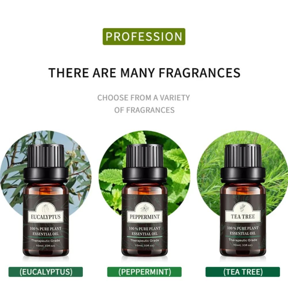 Huiles essentielles d'aromathérapie à l'huile de lavande, 10ml, pour diffuseur, Relaxation, apaisant, huile de citron Rose, haute qualité, 100% Pure