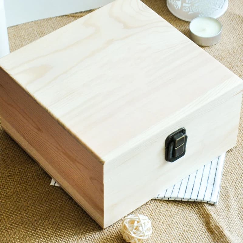 Boîte de rangement en bois 12/25 fentes