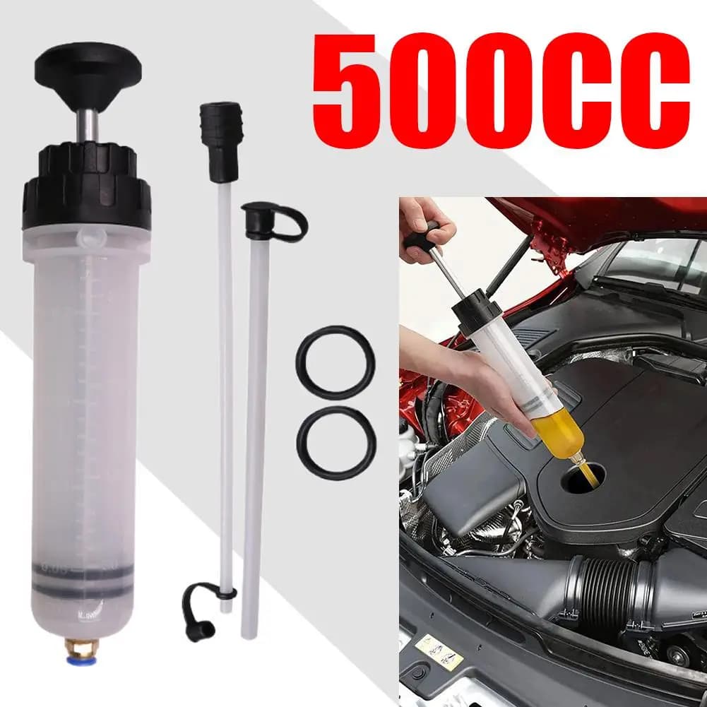 Extracteur de pompe à huile de seringue de voiture, pompe à liquide, évacuateur pour Applications automobiles, changements de liquide de frein automobile, pompe à vide d'huile manuelle