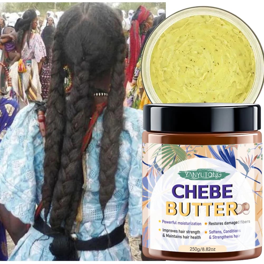 Chebe beurre 250g Afr herbes ricin Batana romarin soin des cheveux humidité