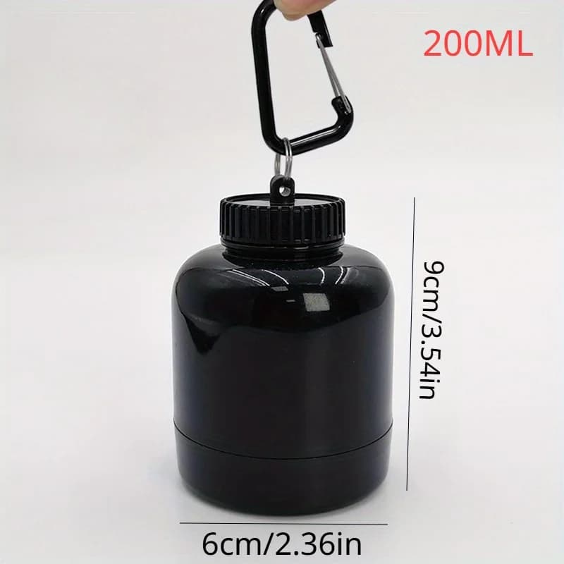 Pot de poudre de protéines avec mousqueton, cartouche Shaker Portable, adapté aux Sports de plein air, salle de sport, Fitness, 1 pièce