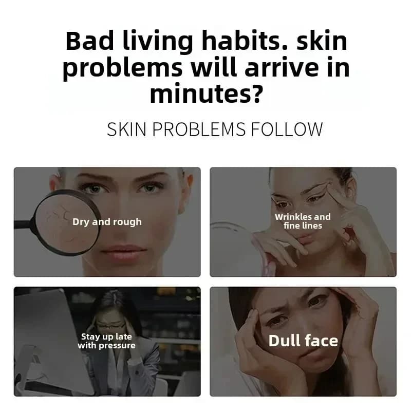 Crème de Fortification Vitaminée au Ginseng, Tendances TikTok, Anti-âge, Anti-rides, Sérum Liftant, Raffermissant et Éclaircissant