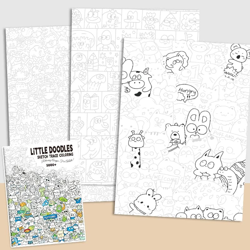 Un livre de base conçu spécifiquement pour les enfants de 3 ans et plus, mettant en valeur la créativité dans le gribouillage, le coloriage et le dessin.