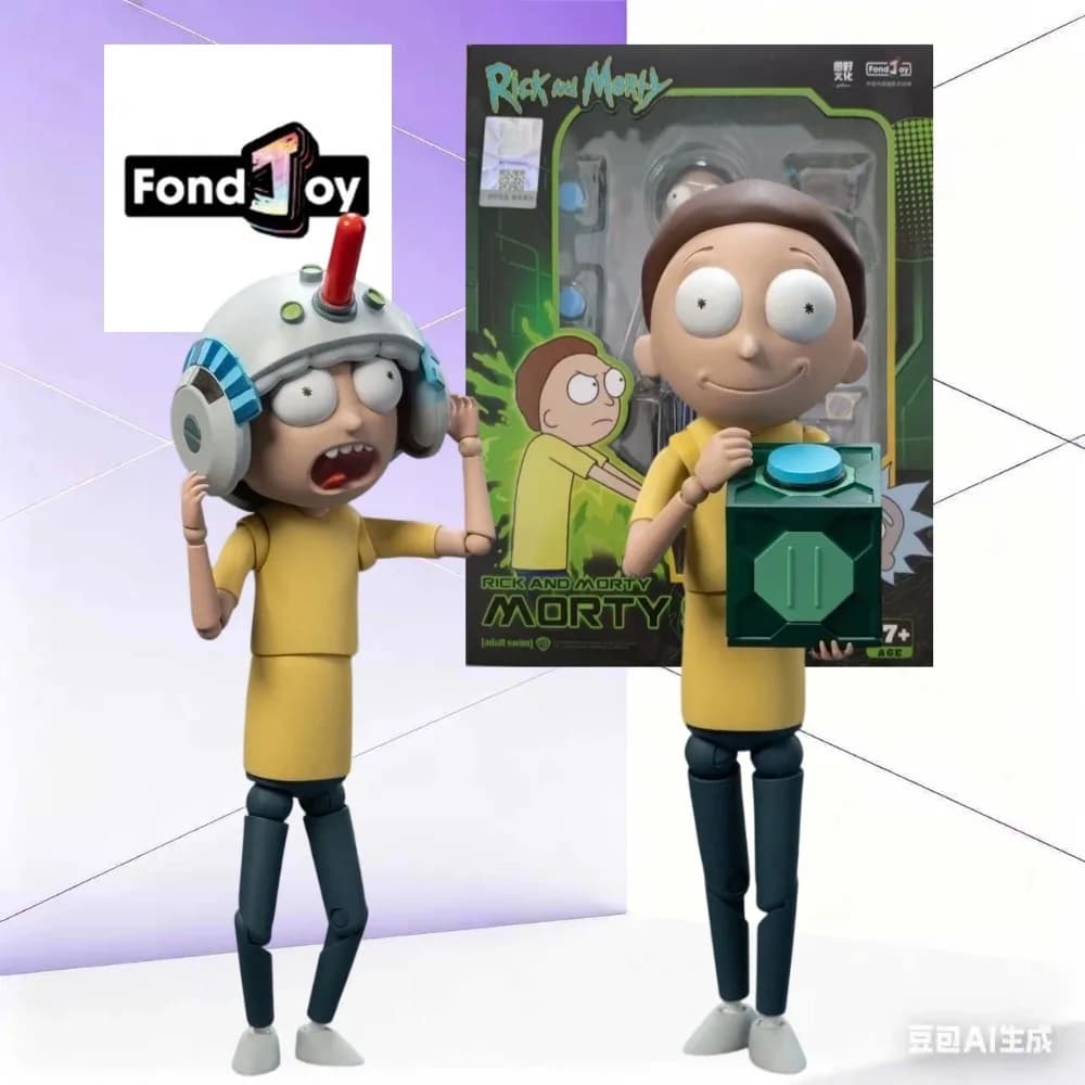 Figurine articulée Rick et Morty Saison 3 de Fondjoy, 30 points d'articulation, poupée mobile, modèle officiel de collection