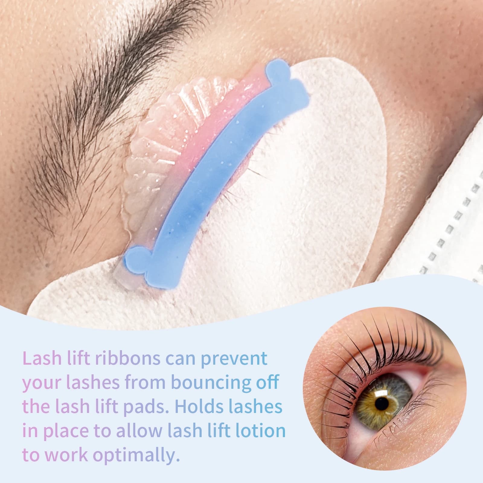 PERMANIA – ruban de levage de cils en Silicone, 4 pièces, tiges de cils, ruban doux et coloré, outil de levage de cils, rouleau de permanente Flexible multifonctionnel