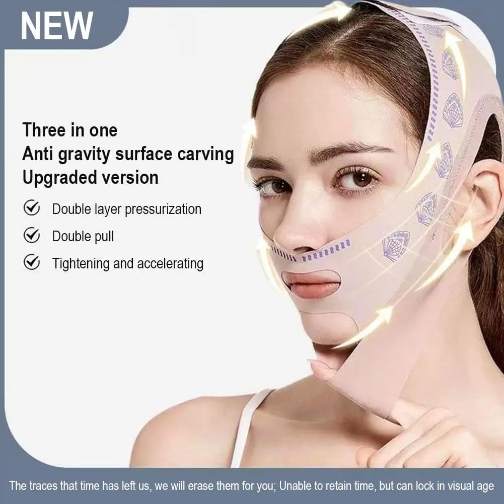 Bandage amincissant pour le visage à double pont