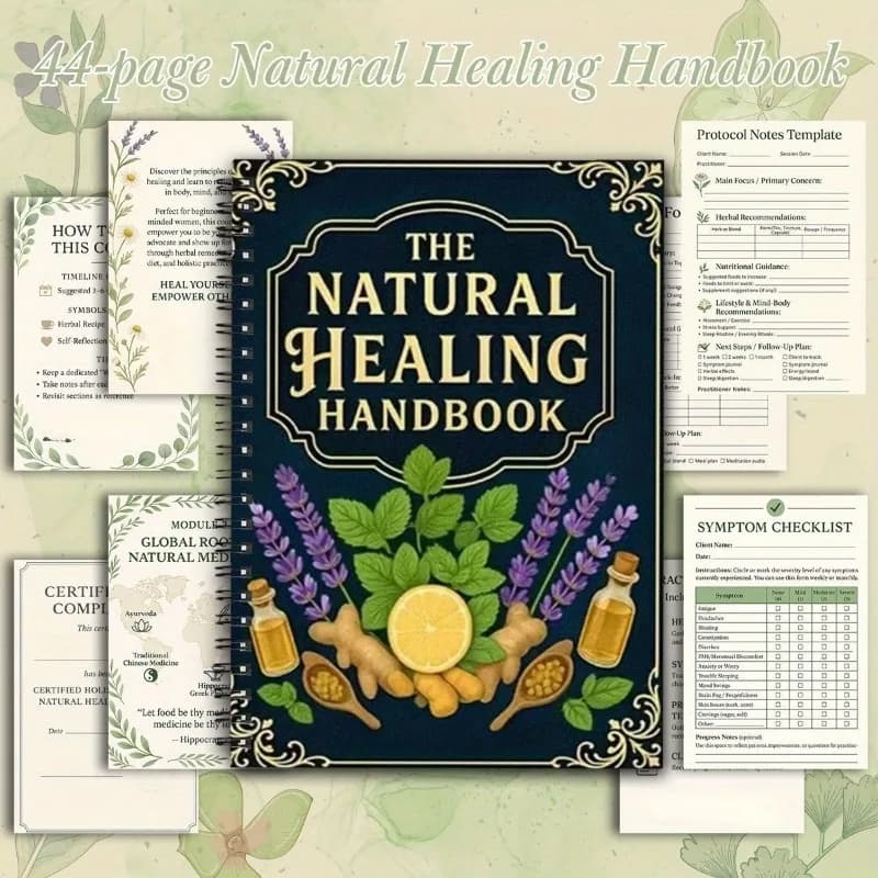 Manuel de guérison naturelle : régime à base d'huiles essentielles, soins à domicile anciens, auto-guérison, livre de santé simple
