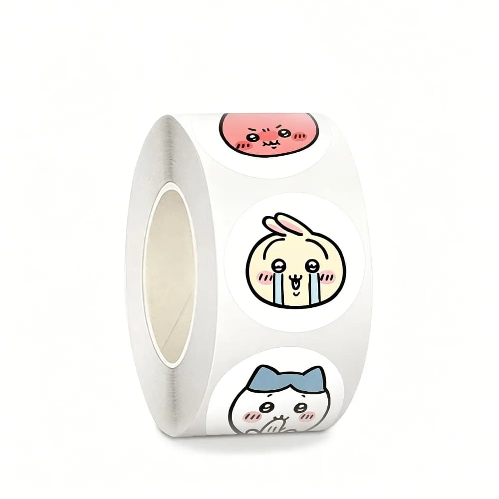 Autocollants Kawaii en rouleau, autocollants décoratifs de grande valeur, autocollants pour journal, autocollants de scellage, autocollants pour étudiants