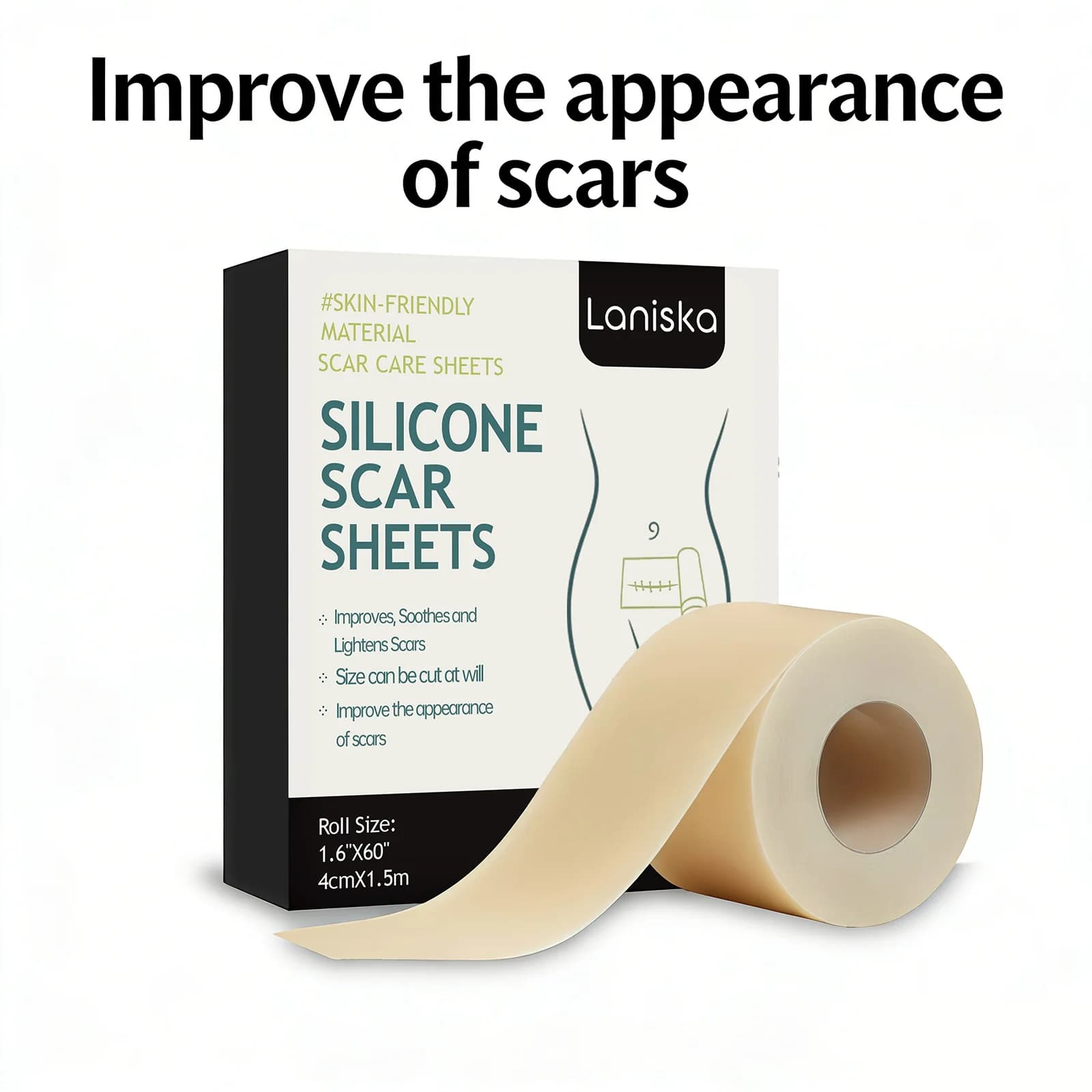 Tea Tree Oil Silicone Scar Sheets Repair Scar Fade-Out Marks Soothing Skin Trauma Scar Cover Moisturizing Scar Healing Sticker