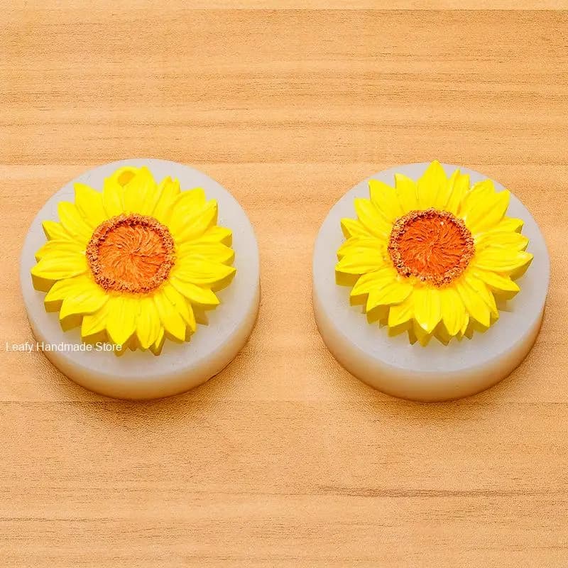 Moule en silicone tournesol Regina pour décoration de gâteau au chocolat, bricolage, chrysanthème, bougie d'aromathérapie, gypse