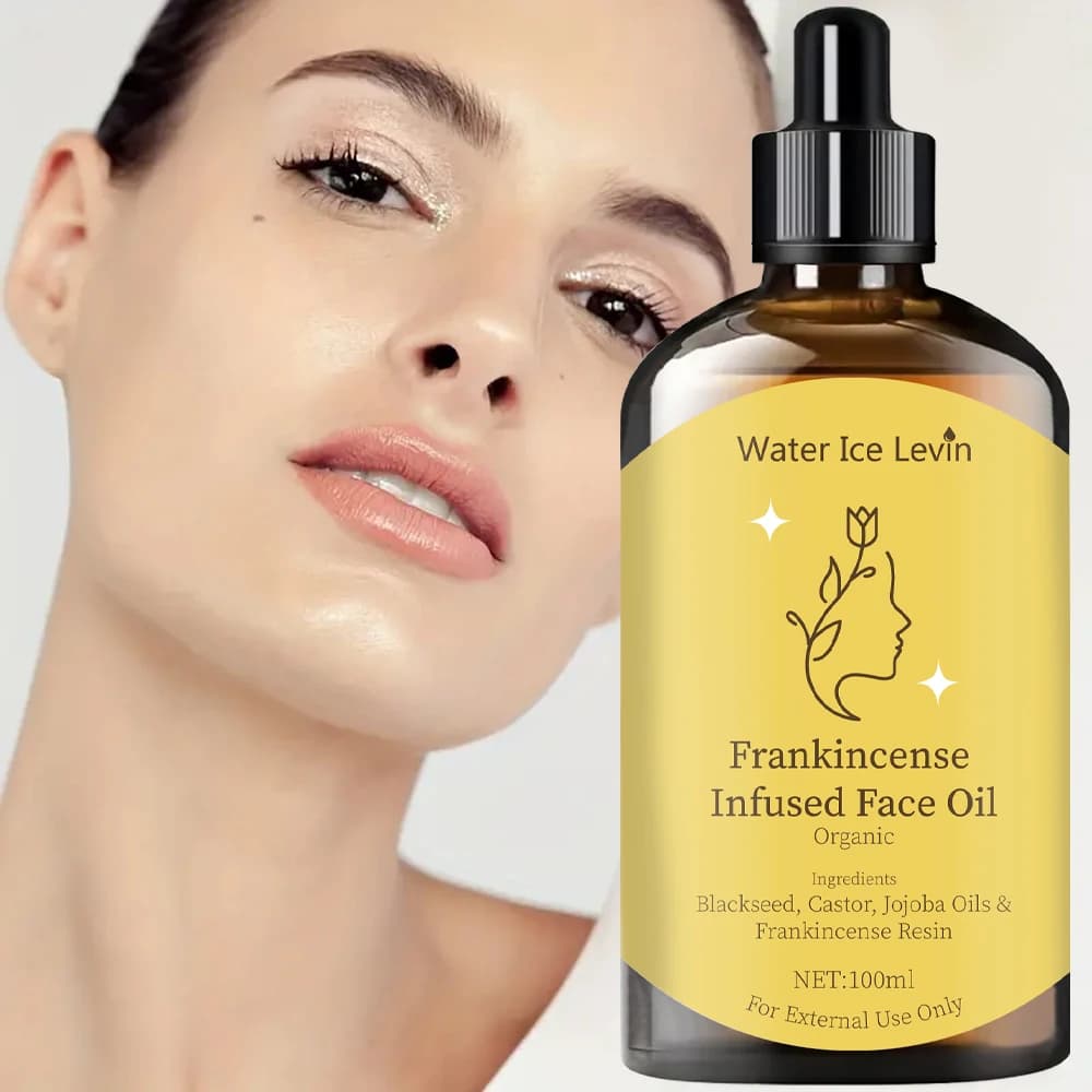 Huile faciale à l'encens - Hydrate et nourrit le visage et le corps | Sans alcool et contient de la glycérine | Convient à tous les types de peau | Convient pour le massage, la douche et la