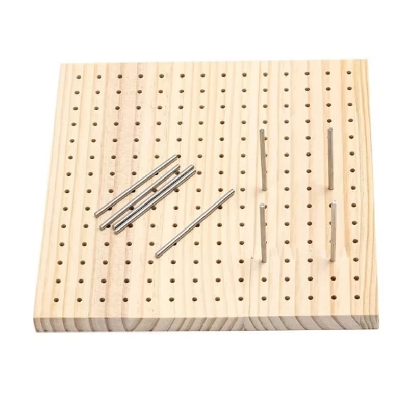 Planches de blocage au Crochet 20x20CM, tapis de blocage carré en bois pour tricot avec tige en acier inoxydable, accessoire de tissage, planche à tricoter