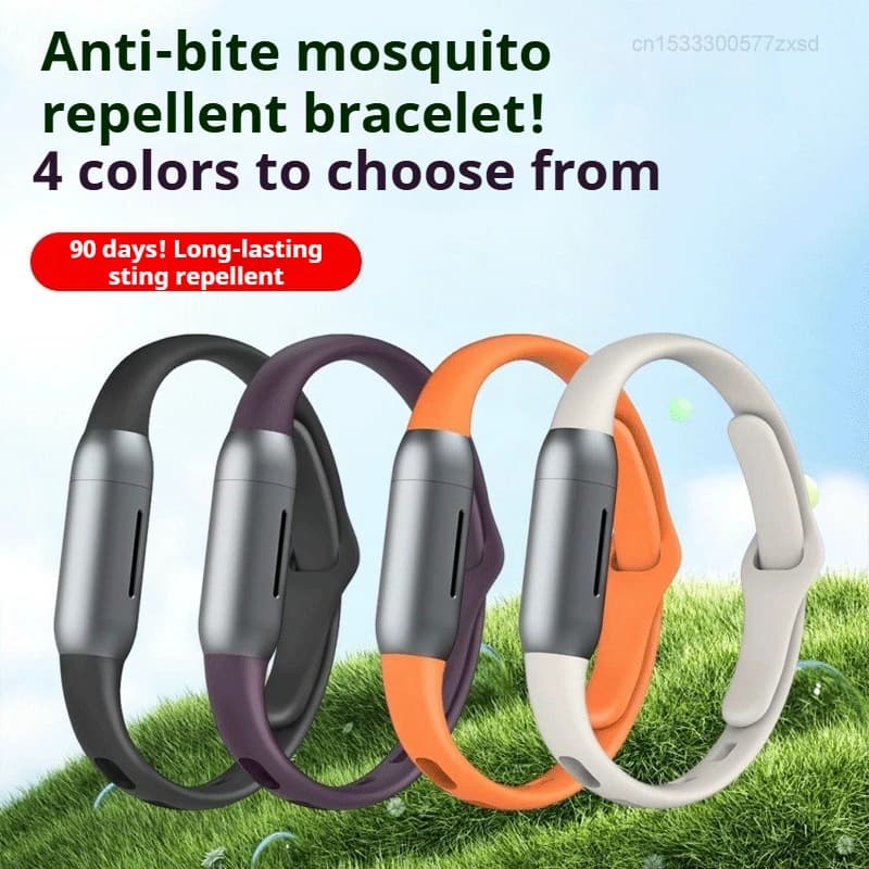 Bracelet anti-moustiques à l'huile essentielle pour adultes et enfants, huile essentielle de plante d'extérieur, bracelet anti-moustiques portable, NOUVEAU