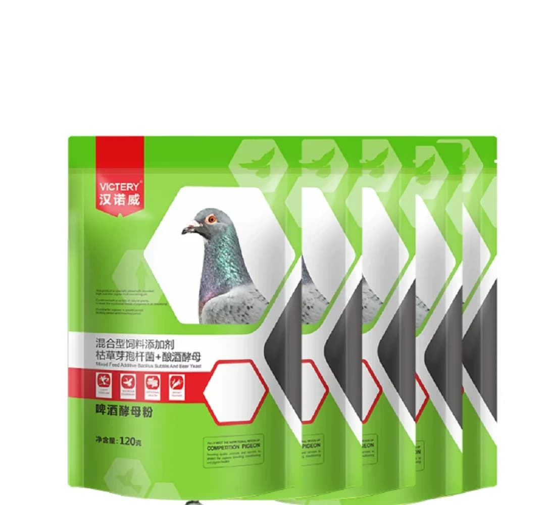 Poudre de levure de bière pour pigeons – Supplément probiotique, bactéries vivantes, nutritif pour la santé digestive, immunitaire et des plumes des pigeons voyageurs