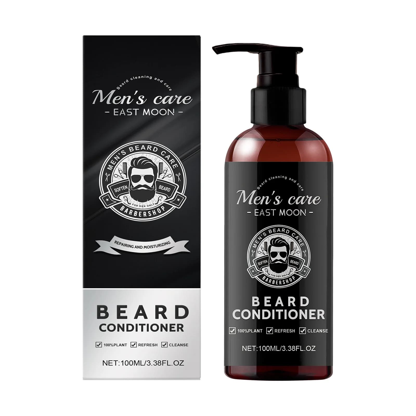 Après-shampoing pour barbe pour hommes, nourrit, hydrate, répare les frisottis et renforce la barbe
