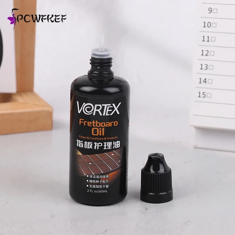 Huile de touche de guitare, huile de citron, nettoyeur de ukulélé basse pour soins de touche, vernis de nettoyage de guitare et liquide de soin d'huile